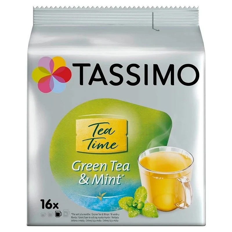 Tassimo Tea Time Green Tea and Mint 16 Pods