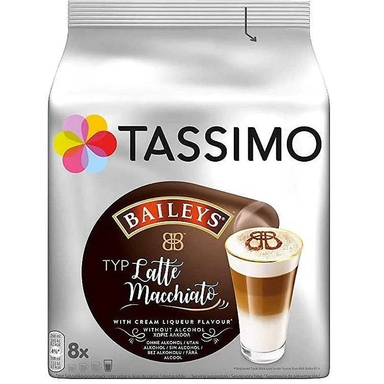 Tassimo Baileys Latte Macchiato 8 Drinks