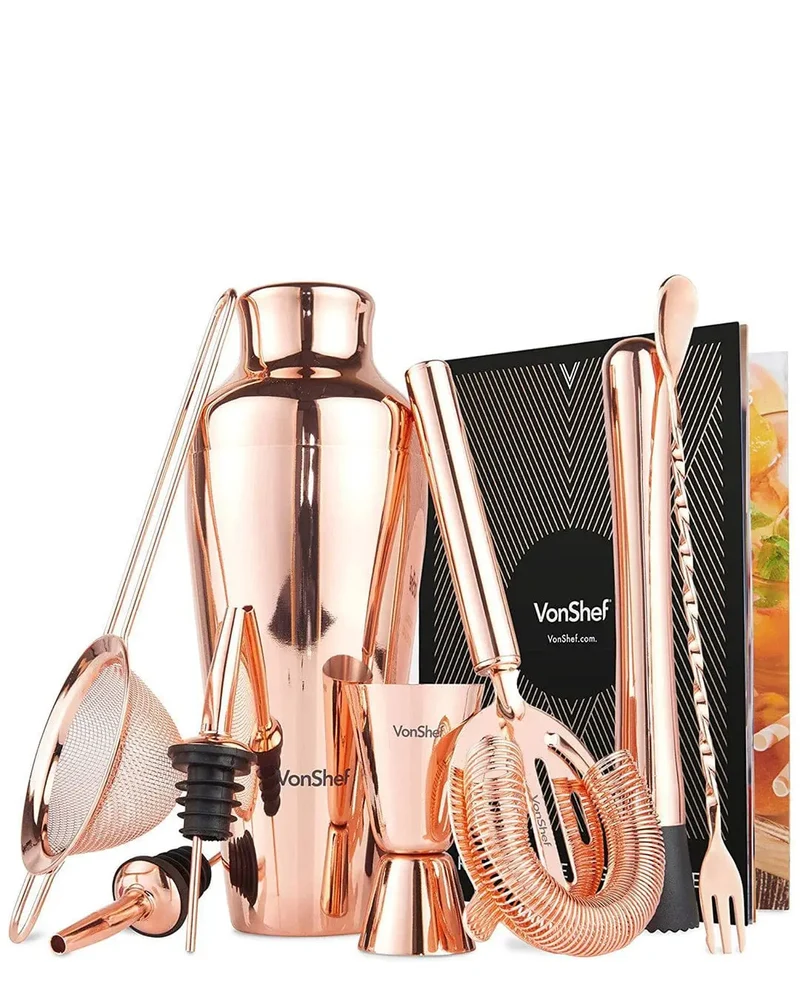 VonShef/Beautify Copper Parisian Cocktail Set