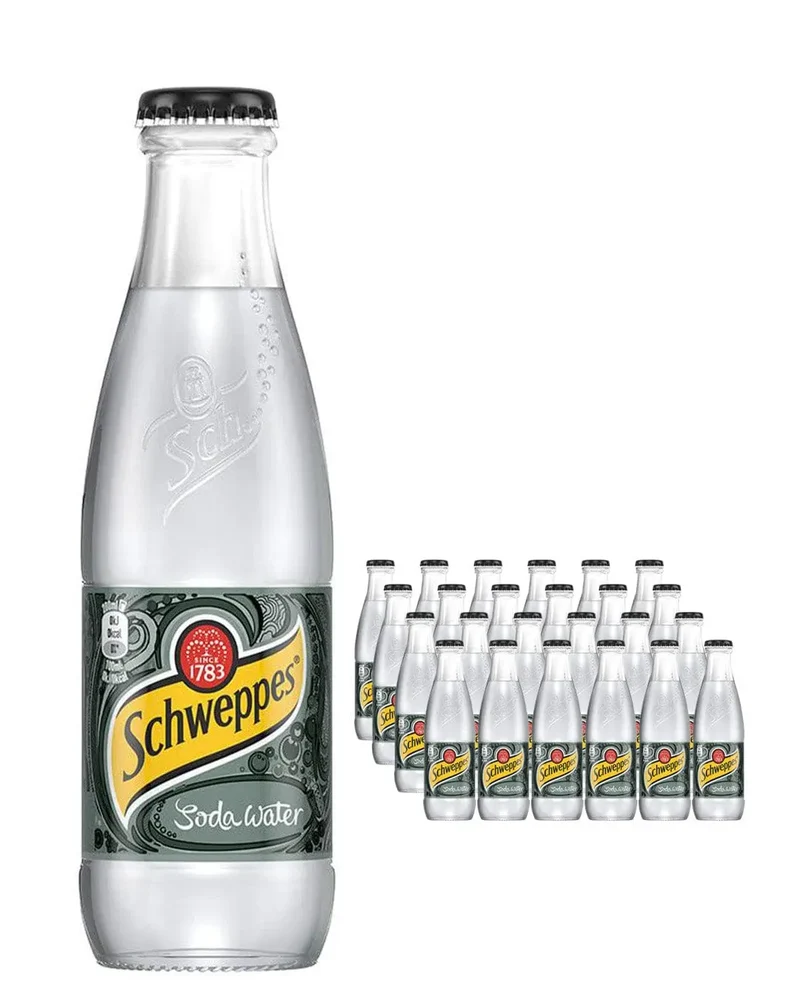 Schweppes Soda Water Multipack, 24 x 200 ml