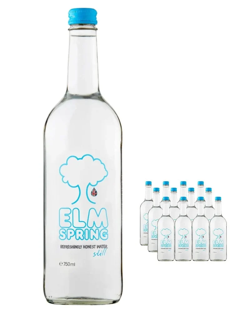 Elm Spring Still Mineral Water Glass Bottles Multipack, 12 x 750 ml