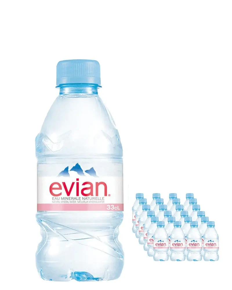 Evian Plastic Bottle Multipack, 24 x 330 ml