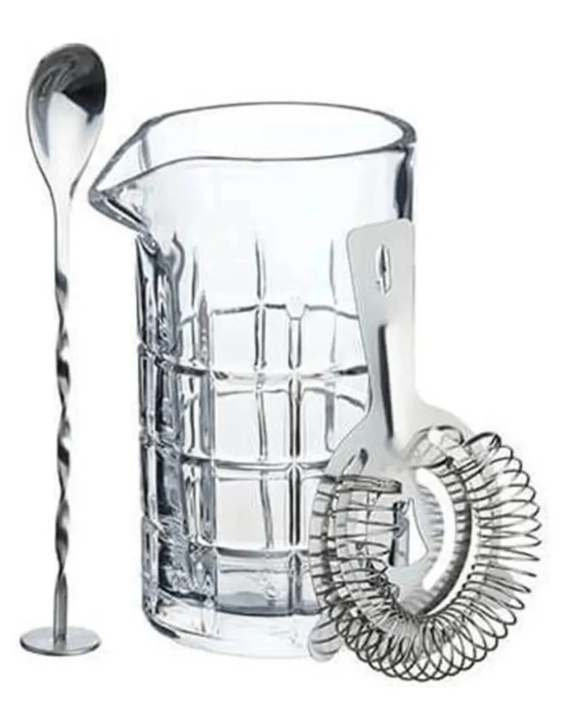 BarCraft Cocktail Mixing Glass And Strainer Set