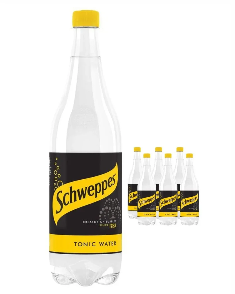 Schweppes Tonic, 6 x 1 L Multipack