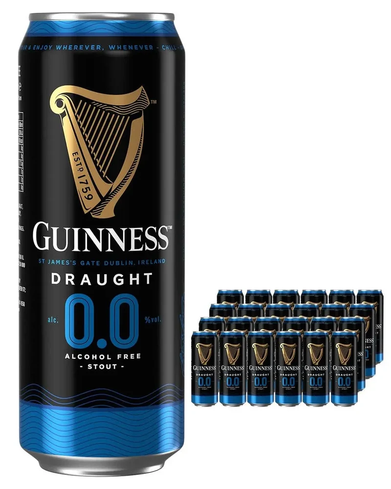 Guinness Draught Alcohol Free Beer, 24 x 440 ml