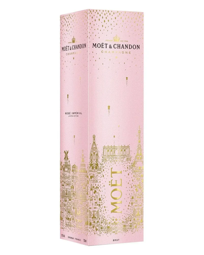 Moët & Chandon Rosé End Of Year Gift Box Champagne, 75 cl