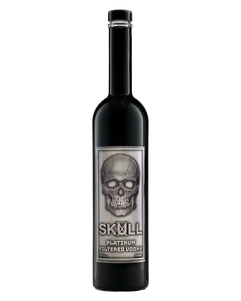 Skull X Platinum Filtered Vodka, 70 cl