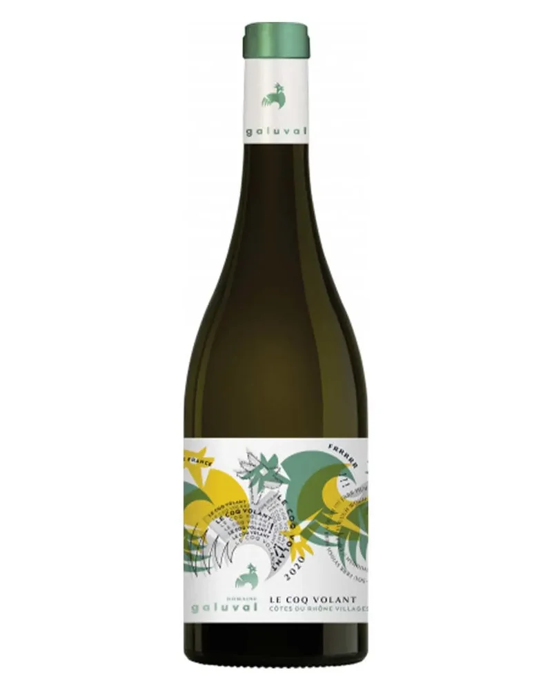 Domaine de Galuval Le Coq Volant Cotes du Rhone Villages Blanc, 75 cl