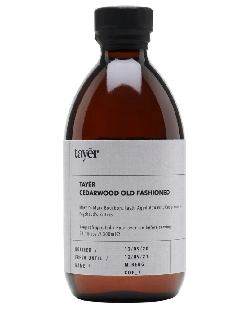 Tayer Cedarwood Old Fashioned Cocktail, 30 cl