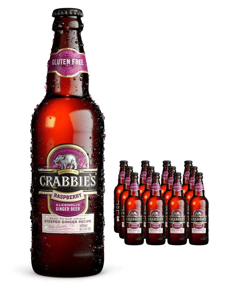 Crabbie's Raspberry Ginger Beer Multipack, 12 x 500 ml