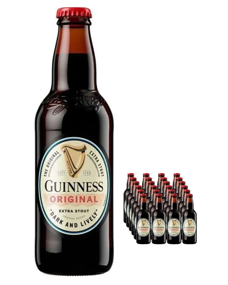 Guinness Original Extra Stout Beer Bottle Multipack, 24 x 330 ml