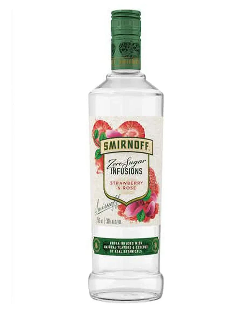Smirnoff Zero Strawberry and Rose, 75 cl