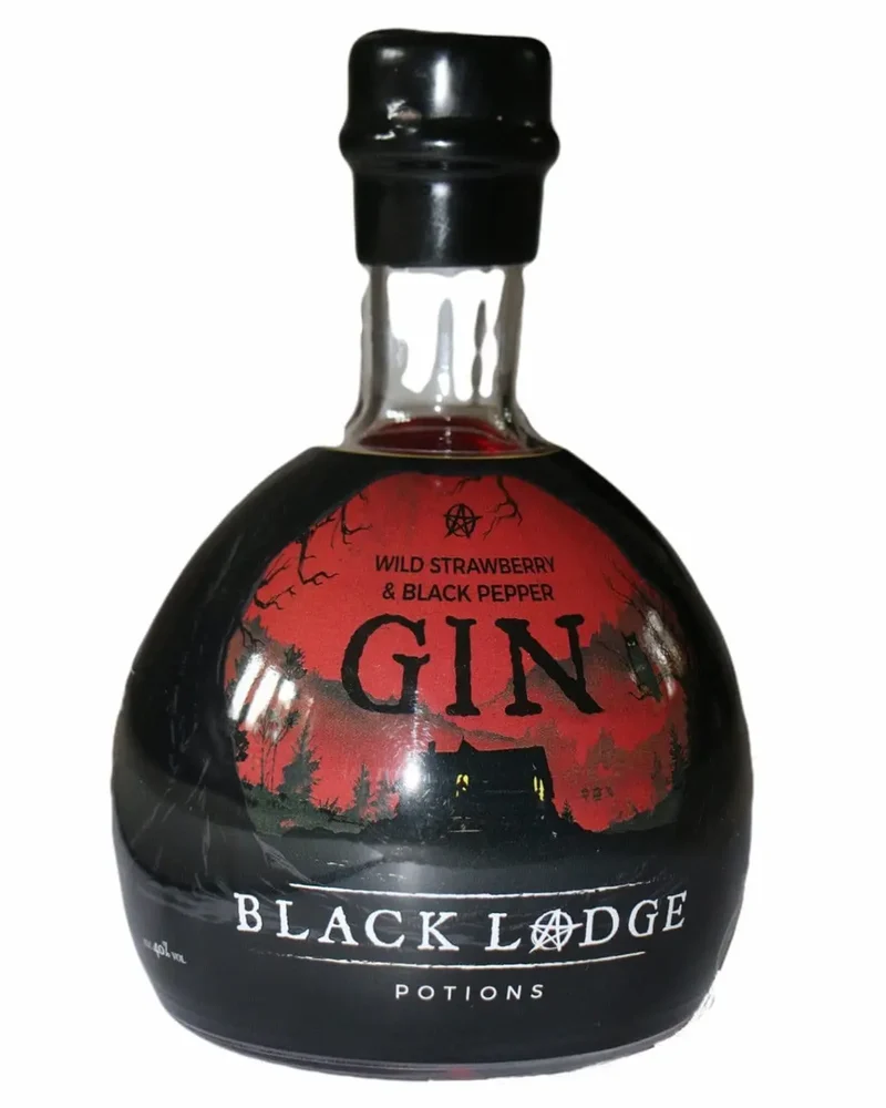 Black Lodge Potions Wild Strawberry & Black Pepper Gin, 70 cl