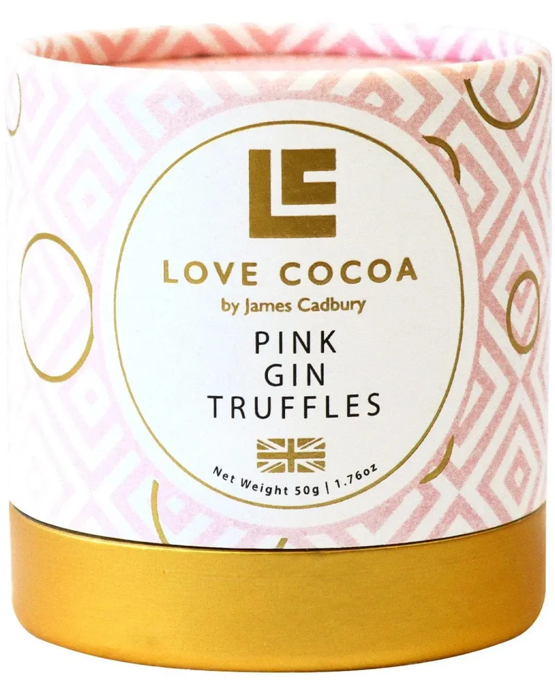 Love Cocoa Mini Pink Gin Truffles, 50 g