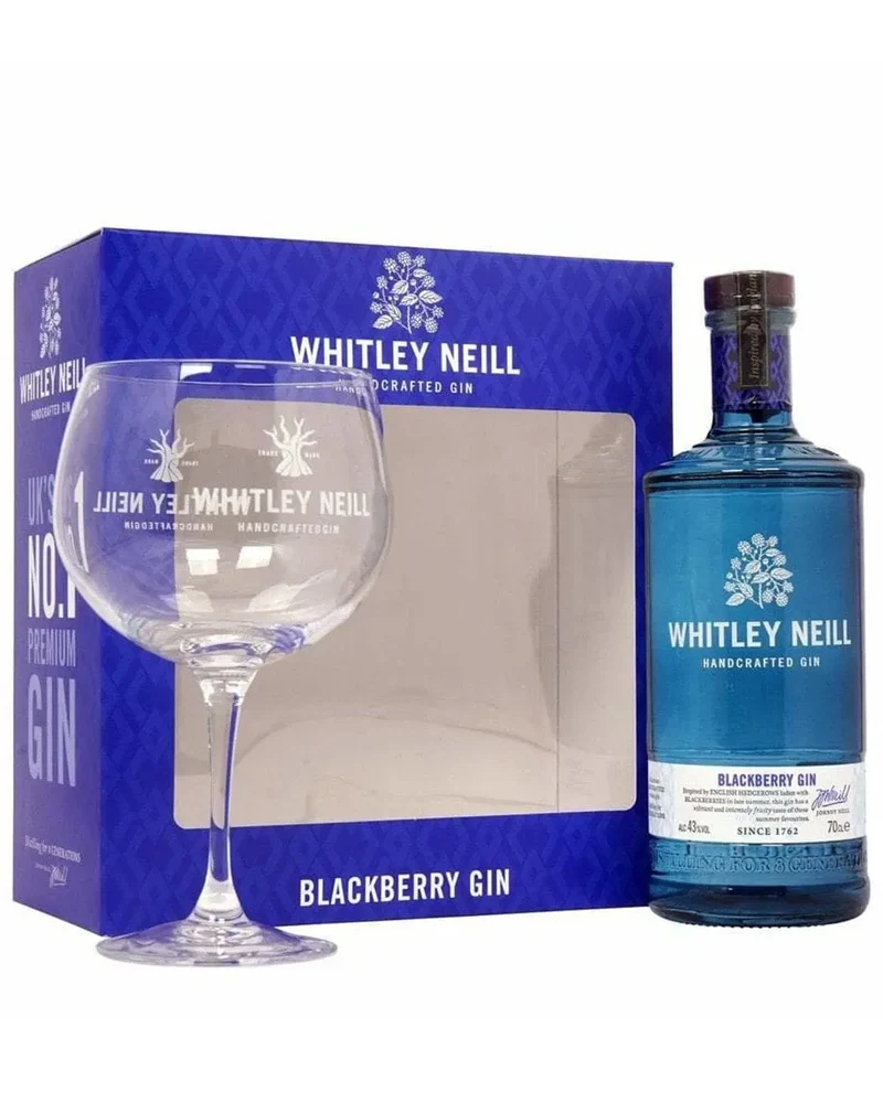 Whitley Neill Blackberry Gin & Glass Gift Set, 70 cl