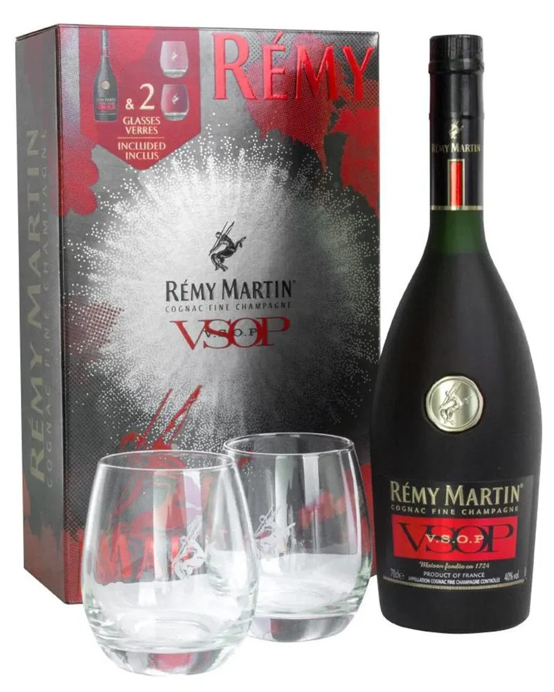 Remy Martin VSOP Fine Champagne Cognac Gift Set, 70 cl