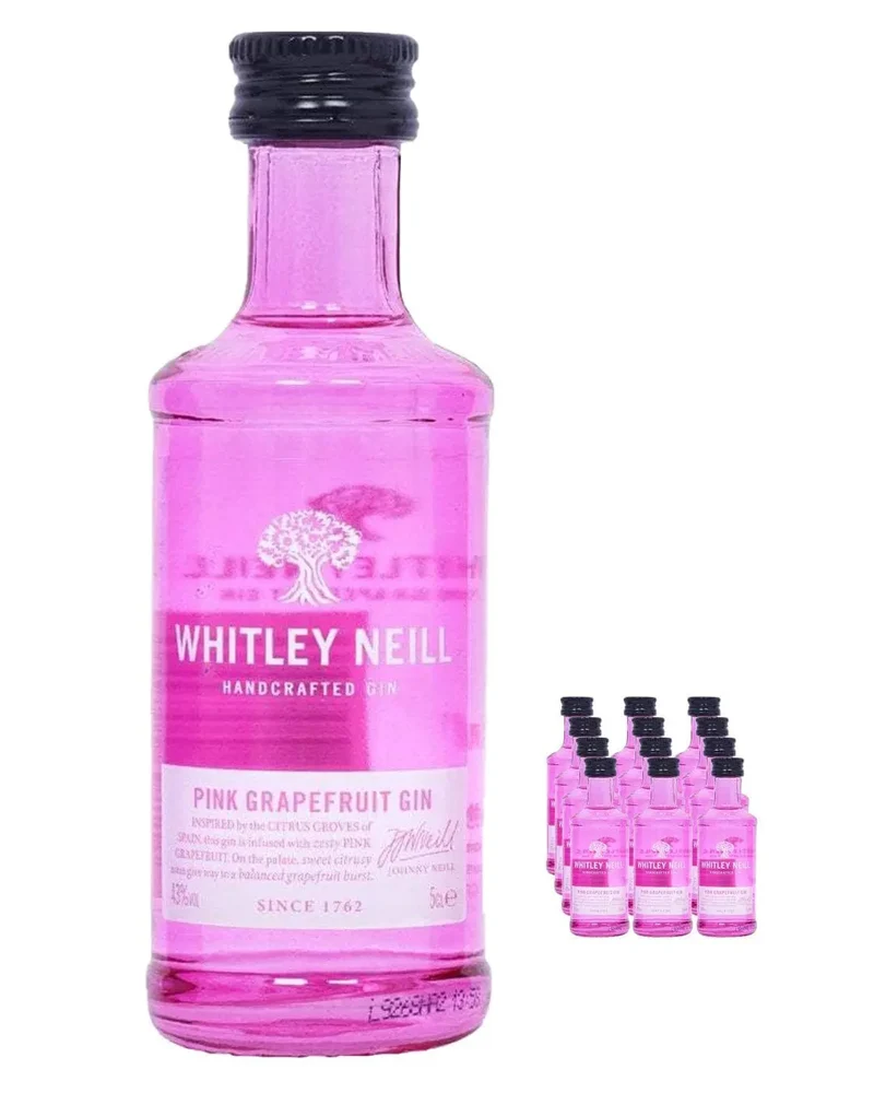 Whitley Neill Pink Grapefruit Gin Miniataure, 5 cl