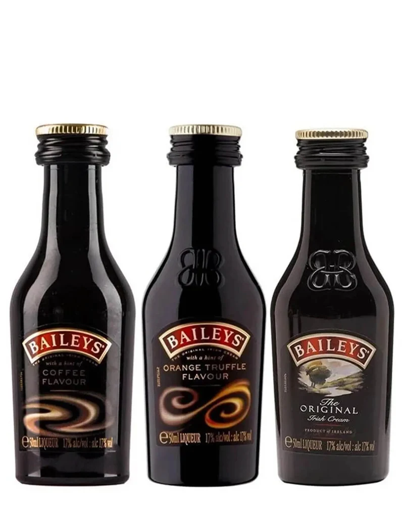 Baileys Irish Cream Liqueur Trio Miniature Pack, 3 x 5 cl