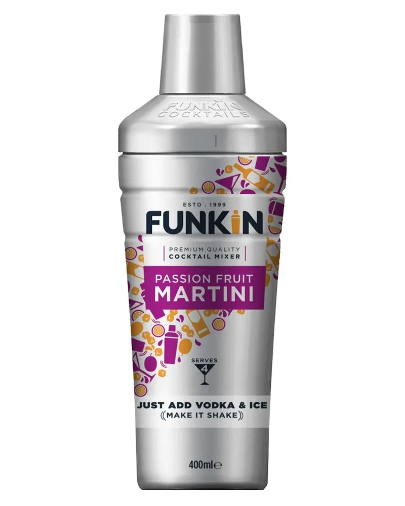 Funkin Passion Fruit Martini Cocktail Mixer Shaker, 400 ml