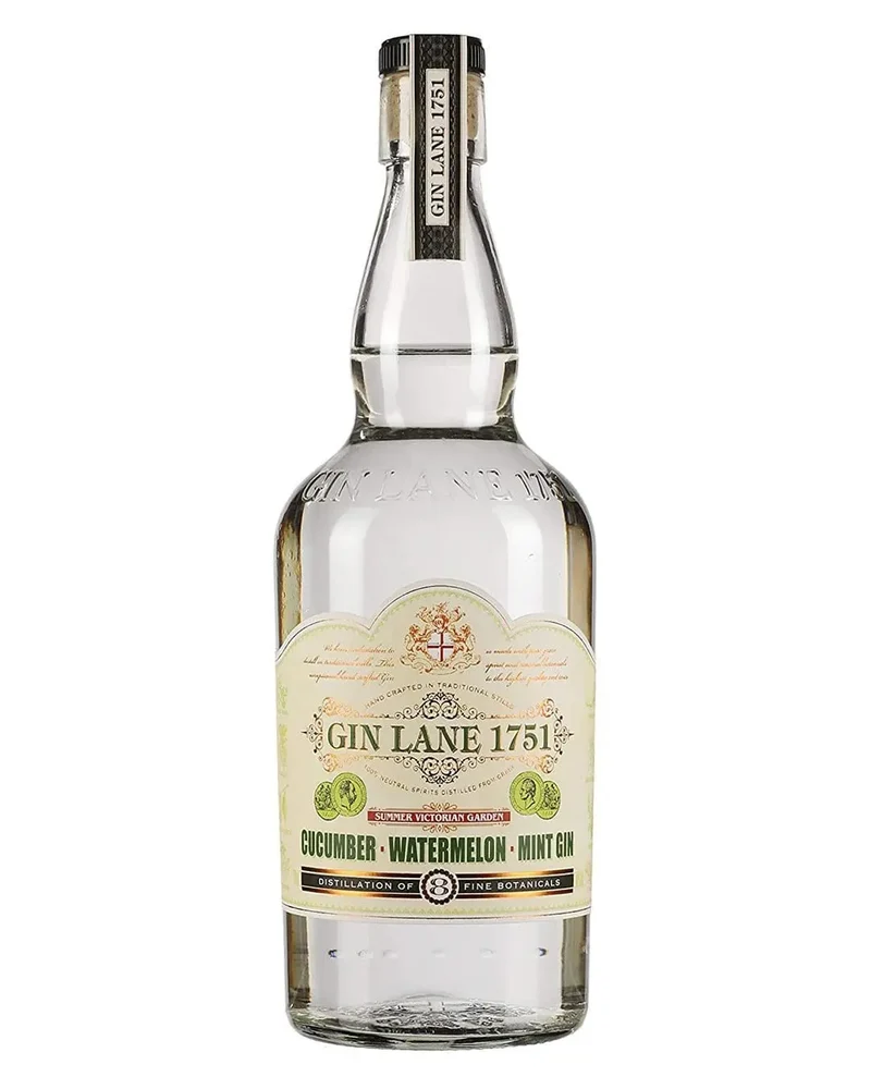 Gin Lane 1751 Victorian Garden Cucumber, Watermelon & Mint Gin, 70 cl