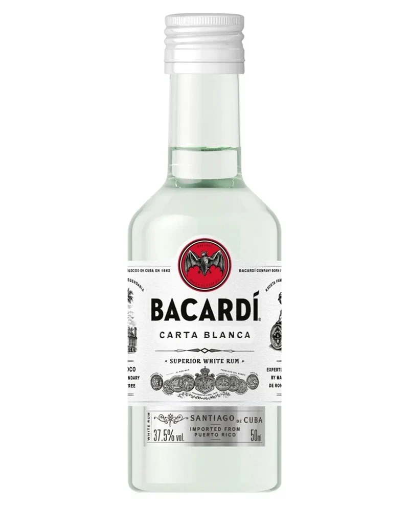 Bacardi Carta Blanca Rum Miniature, 5 cl