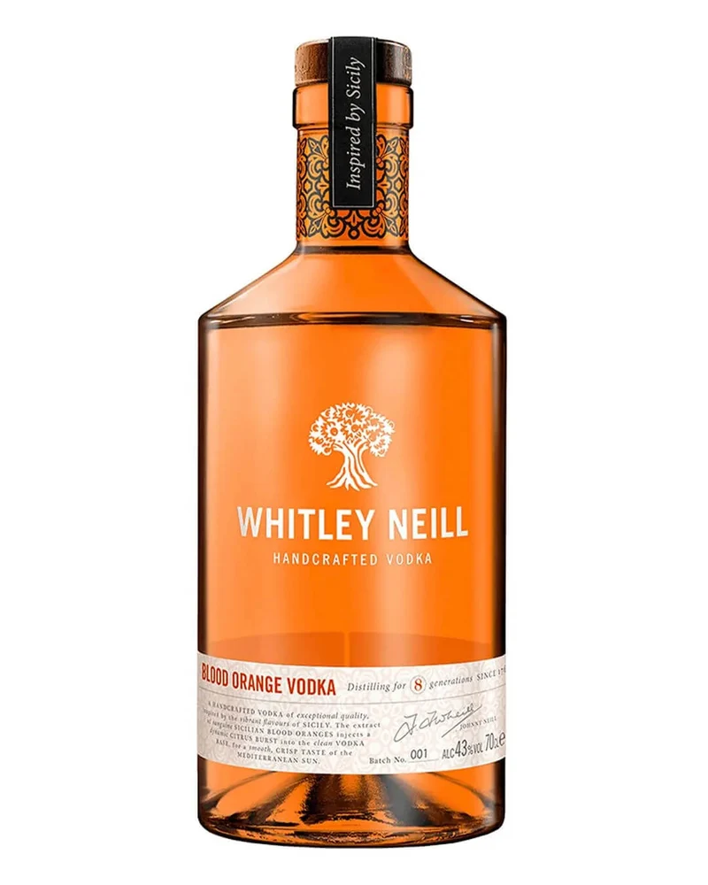 Whitley Neill Blood Orange Vodka, 70 cl