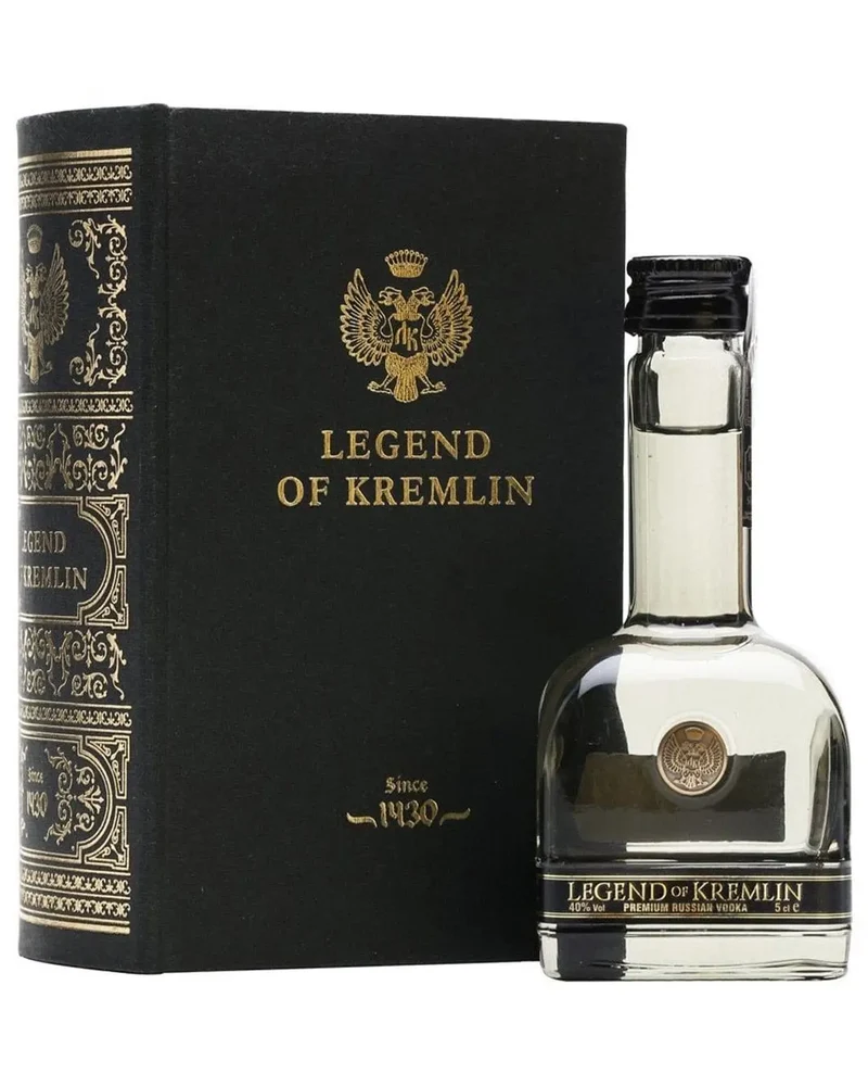 Legend Of Kremlin Miniature Vodka With Black Book, 5 cl