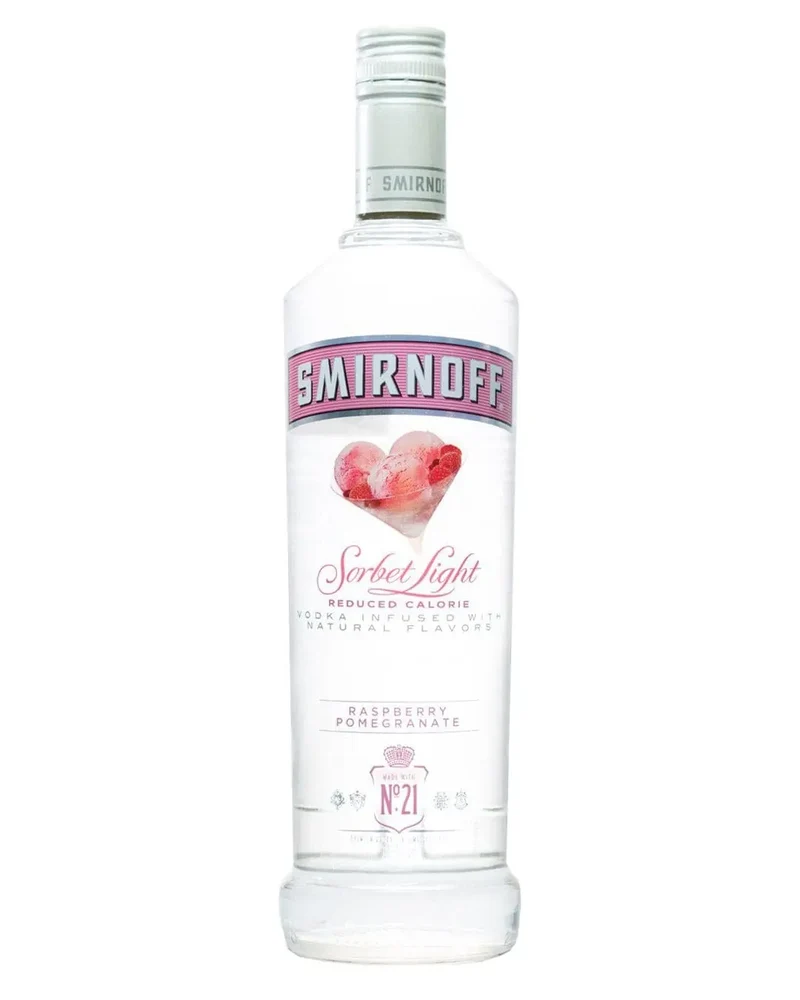 Smirnoff Sorbet Light Raspberry Pomegranate Vodka, 75 cl