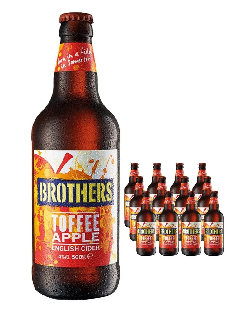 Brothers Toffee Apple Premium Cider Multipack, 12 x 500 ml