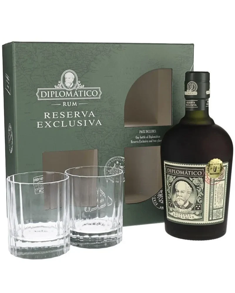 Diplomatico Reserva Exclusiva Rum Gift Set, 70 cl