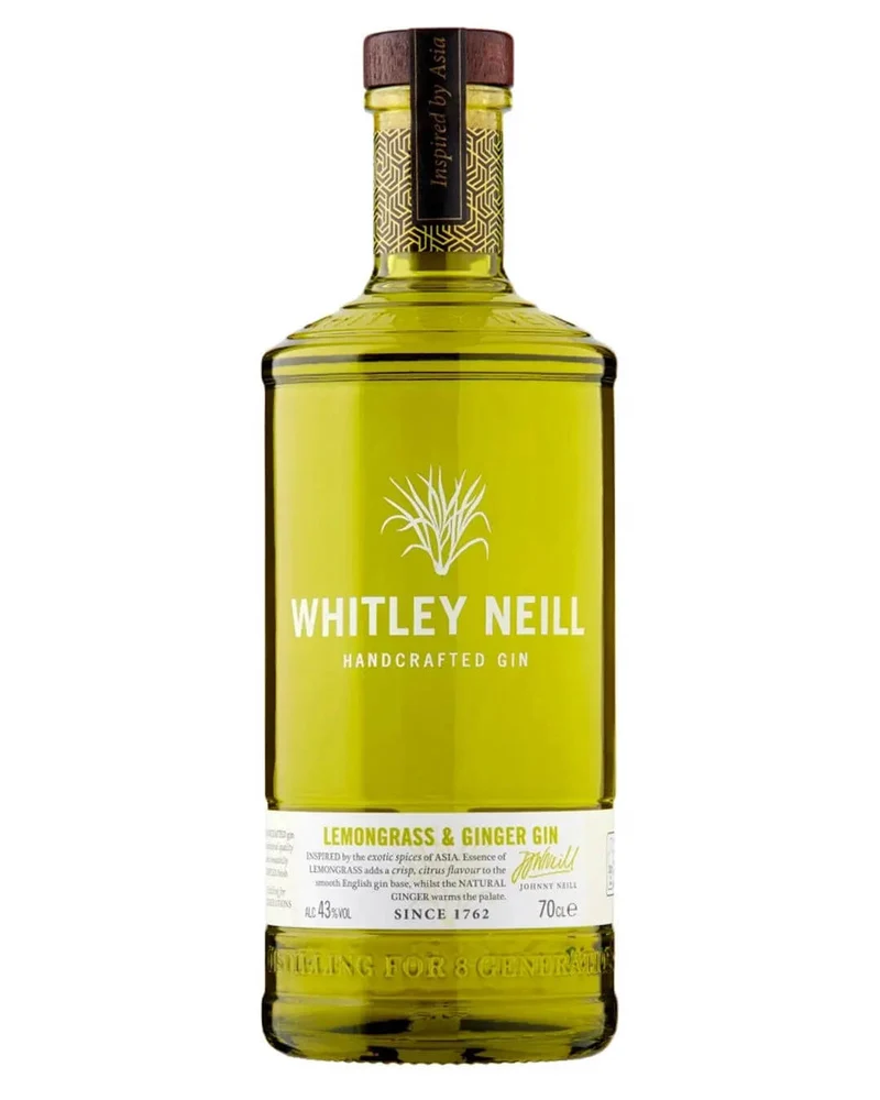 Whitley Neill Lemongrass & Ginger Gin, 70 cl
