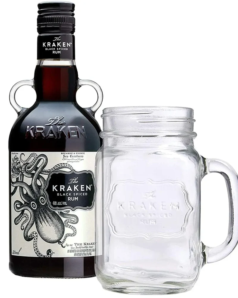 The Kraken Black Spiced Rum Gift Set, 35 cl