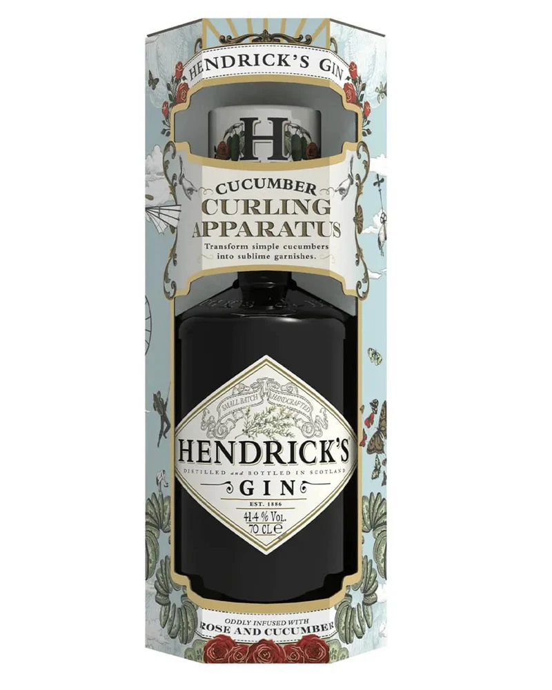 Hendrick's Gin & Cucumber Curler Gift Set, 70 cl