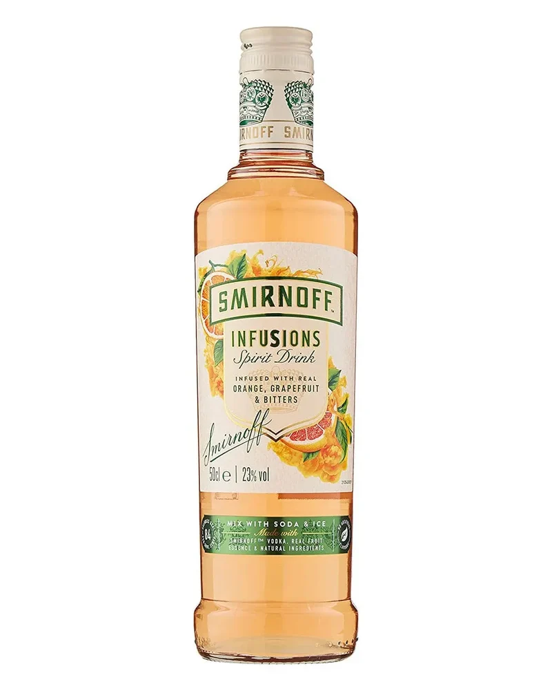 Smirnoff Infusions - Orange, Grapefruit & Bitters Vodka, 50 cl