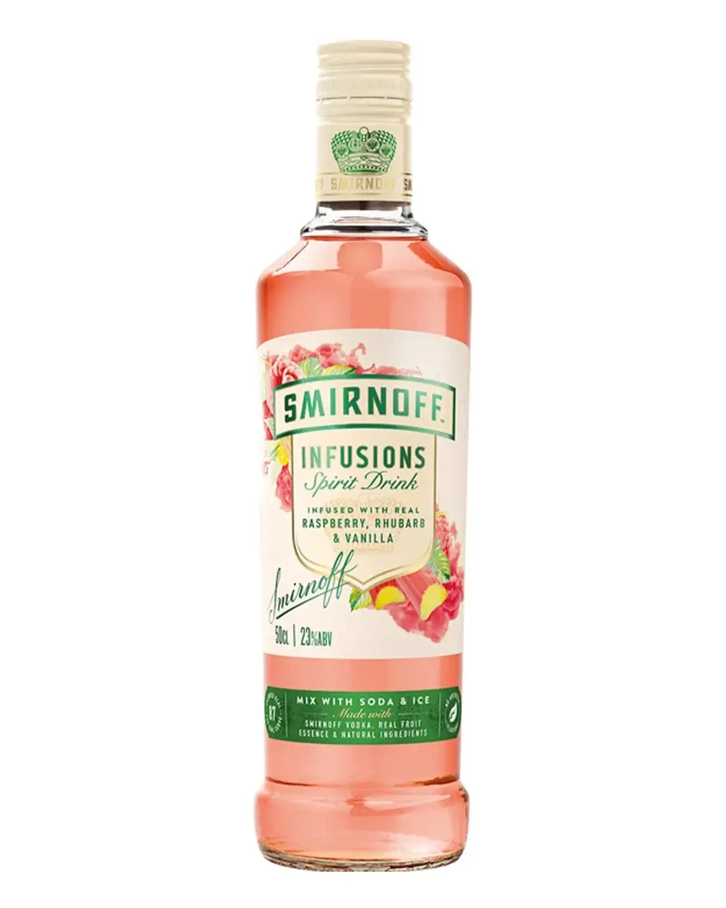 Smirnoff Infusions - Raspberry, Rhubarb & Vanilla Vodka, 50 cl