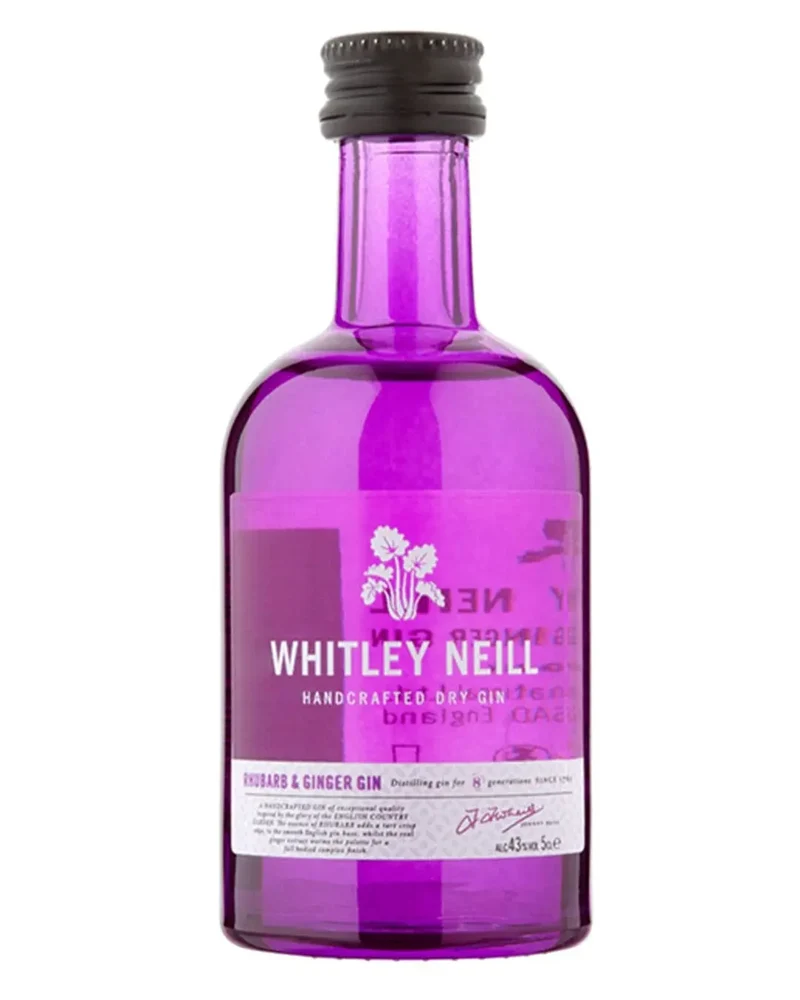 Whitley Neill Rhubarb & Ginger Gin Miniature, 5 cl