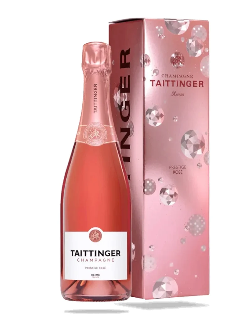 Taittinger Prestige Rose Chamnpagne Gift Box, 75 cl