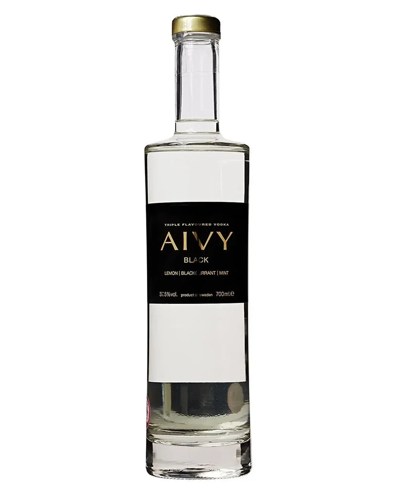 Aivy Black: Lemon, Blackcurrant and Mint Vodka, 70 cl