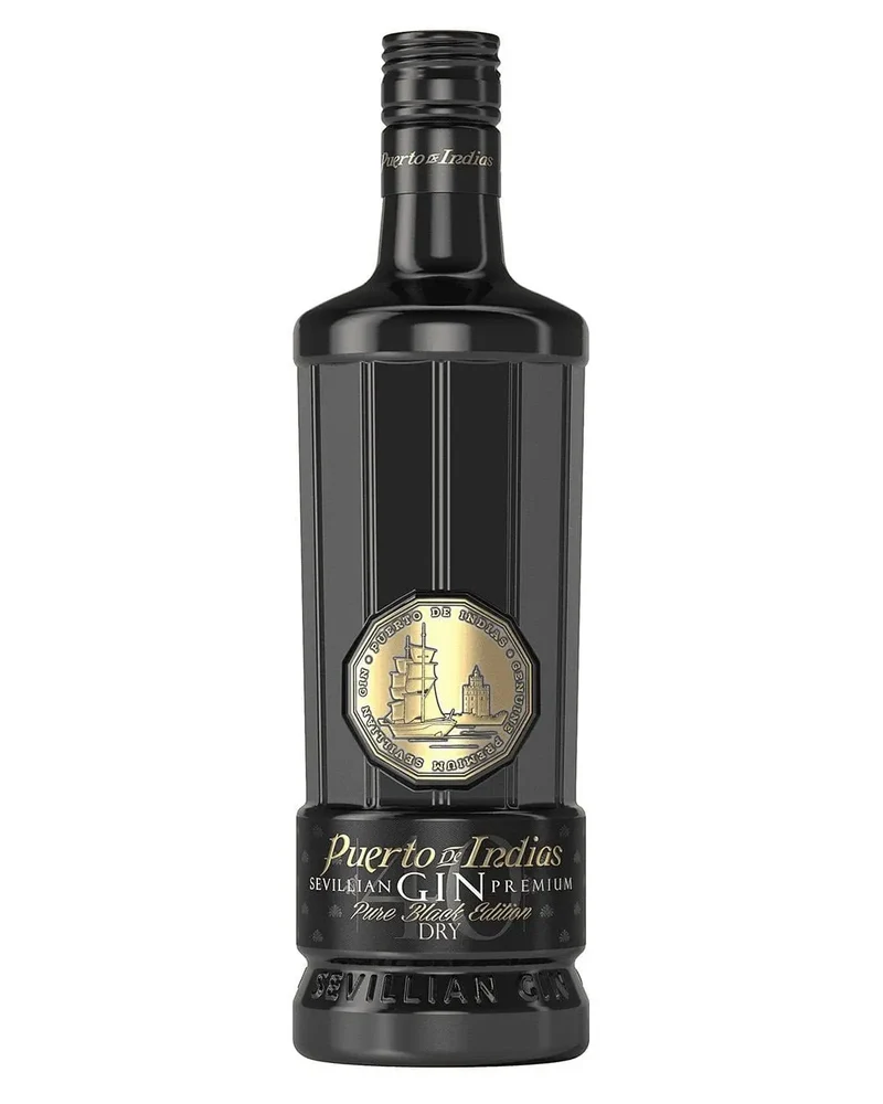 Puerto De Indias Pure Black Edition Dry Gin, 70 cl