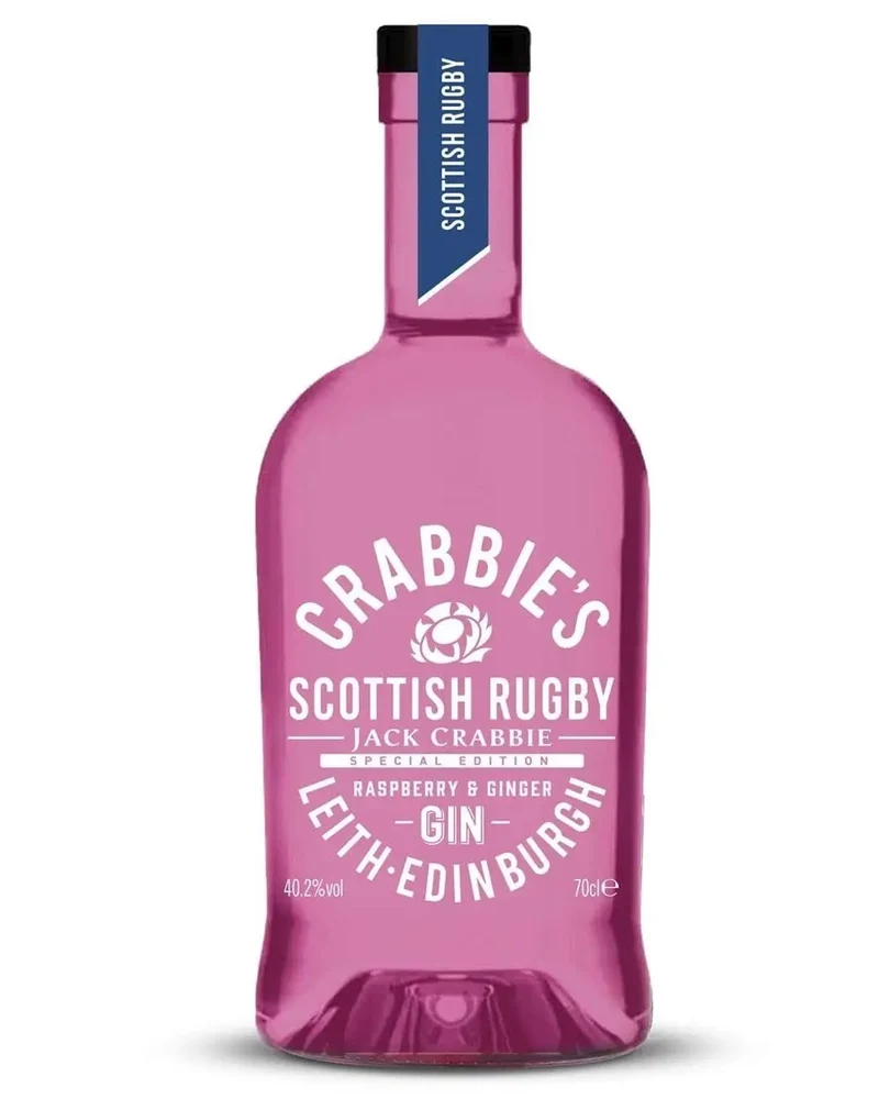 Crabbie's Scottish Rugby Raspberry & Ginger Gin, 70 cl
