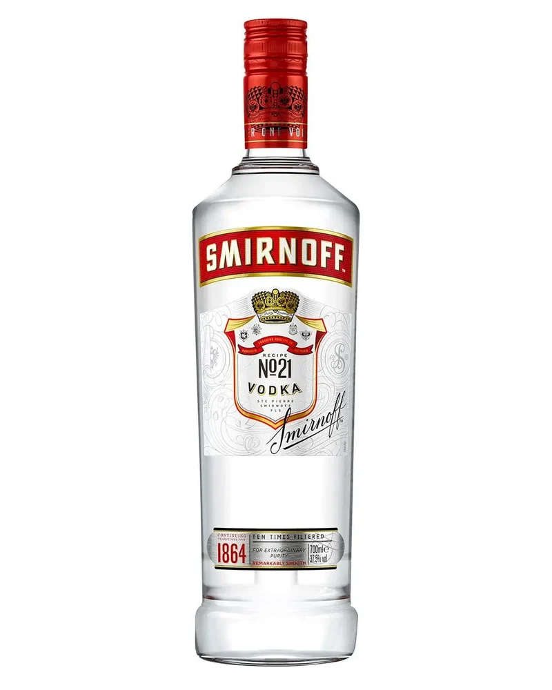 Smirnoff Red Label Vodka, 70 cl