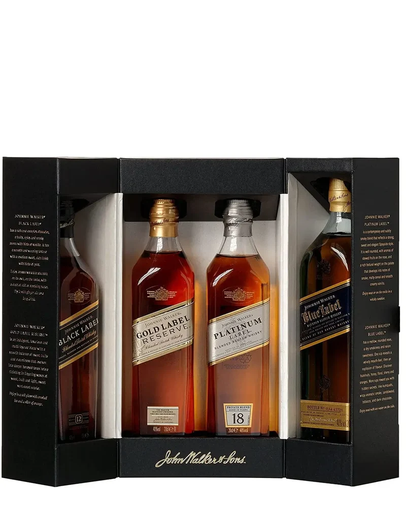 Johnnie Walker Whisky Collection Gift Pack , 4 x 20 cl