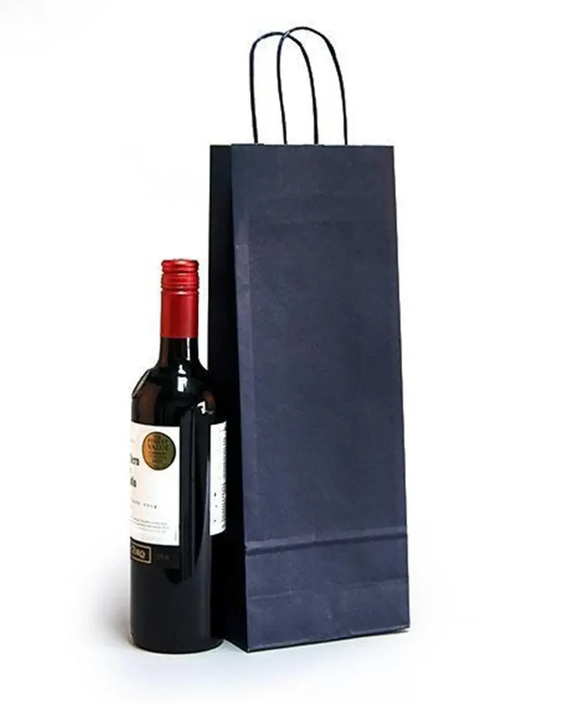 Luxury Blue Bottle Gift Bag