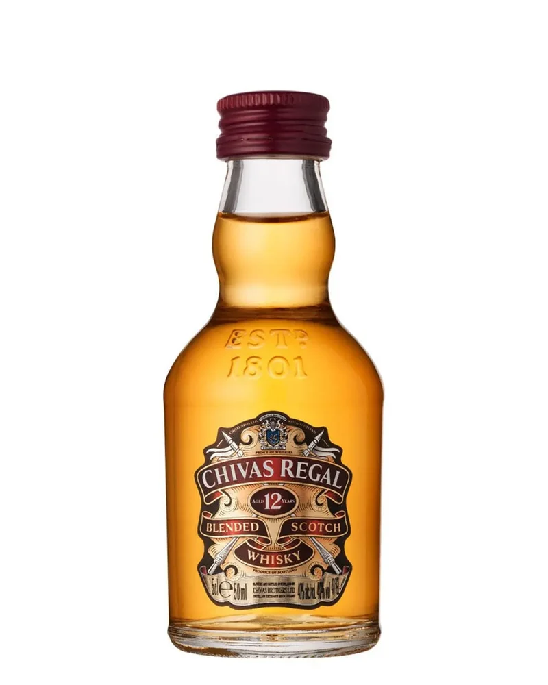 Chivas Regal 12 Year Old Blended Scotch Whisky Miniature, 5 cl