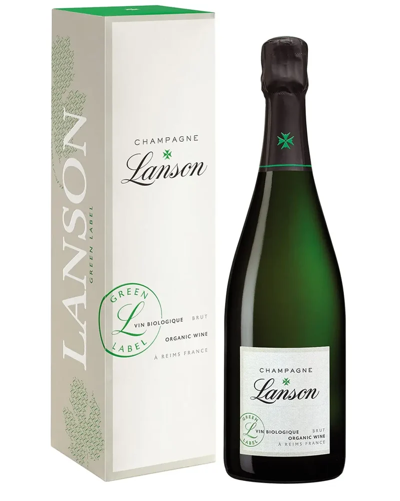 Lanson Organic Green Label Champagne Gift Box, 75 cl