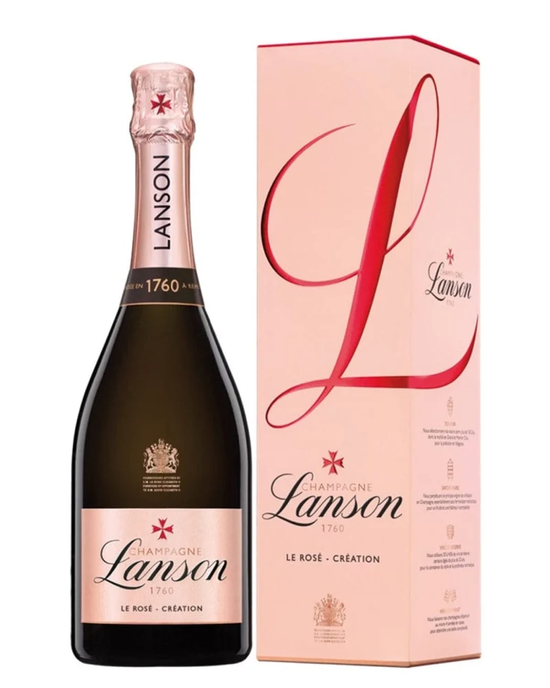 Lanson Rosé Gift Box Champagne, 75 cl