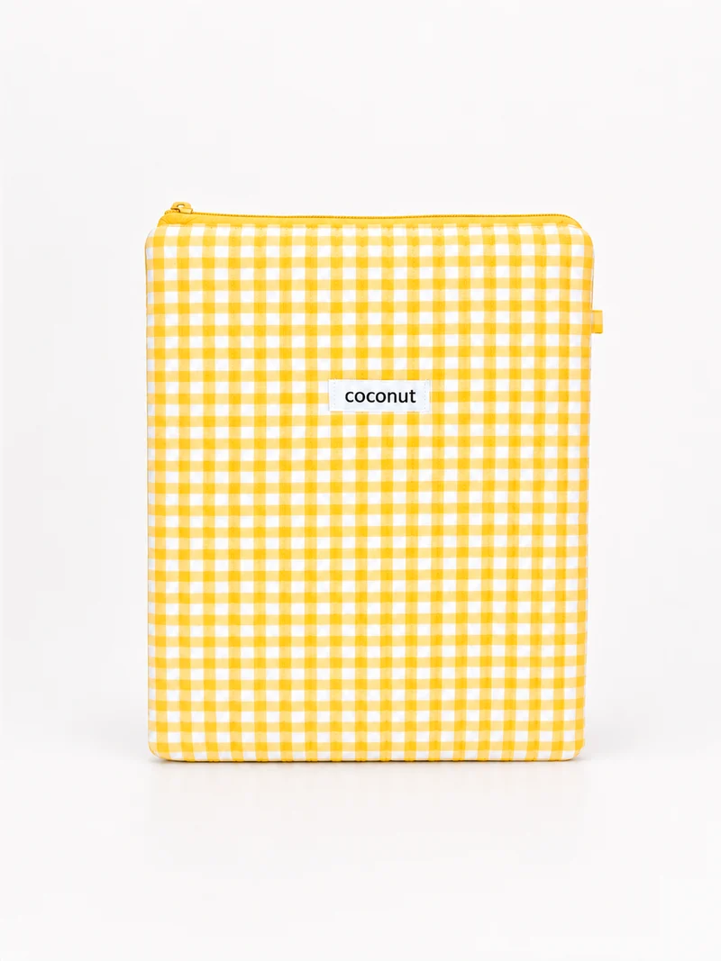 Funda tablet vichy amarilla