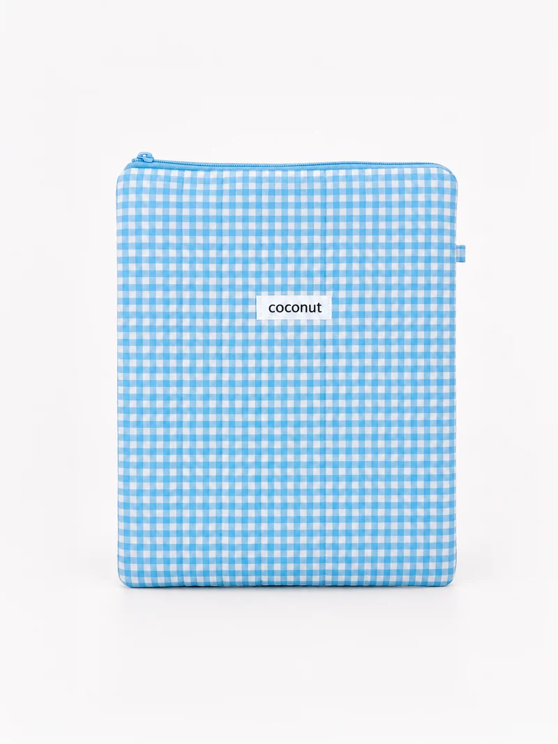 Funda tablet vichy azul