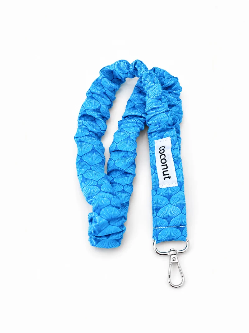 Colgador elástico azul