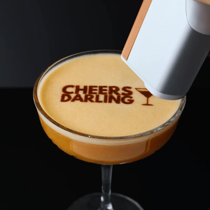 Impresora de bebidas móvil Barista 2.0 de Cignature®, incluido 1 cartucho y accesorios (BLUETOOTH)